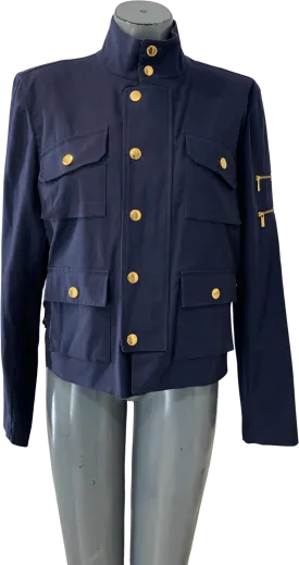 00's Short Navy Jacket with Gold Buttons by Ralph Lauren