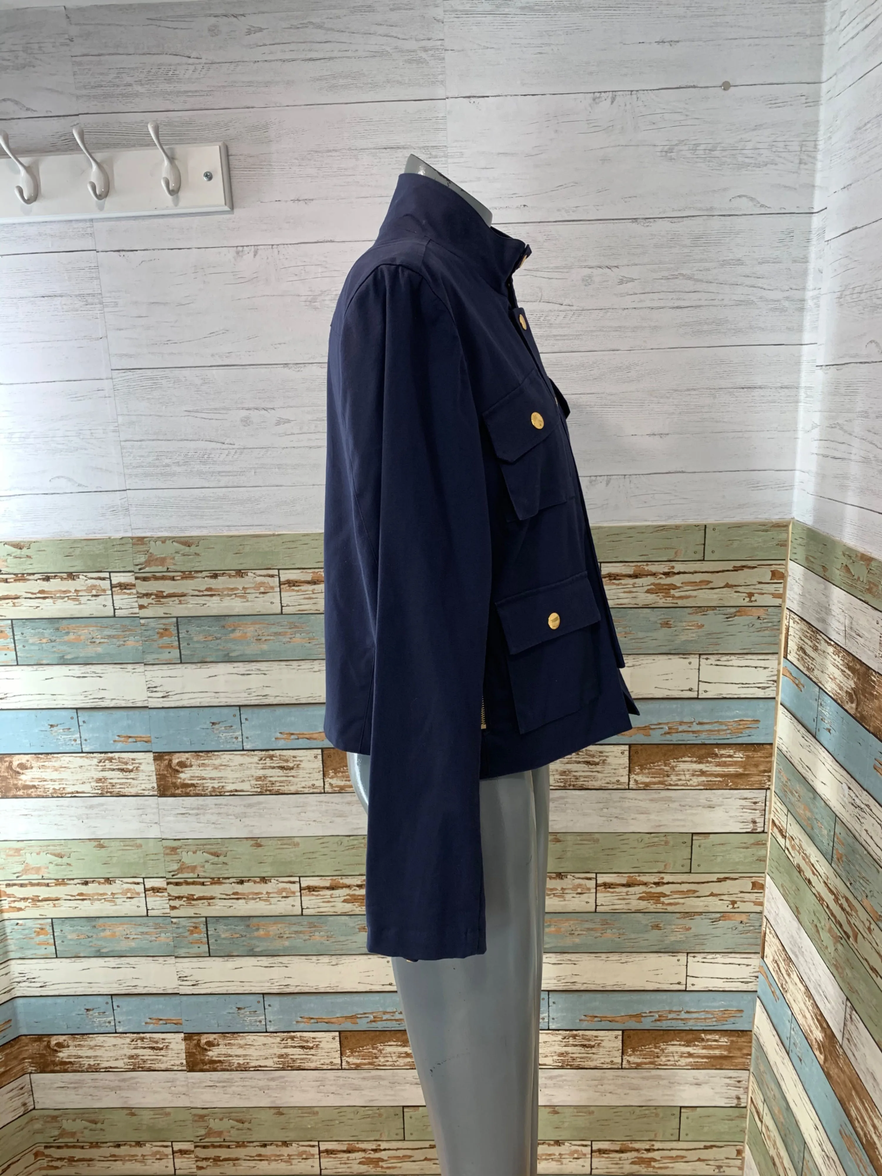 00's Short Navy Jacket with Gold Buttons by Ralph Lauren