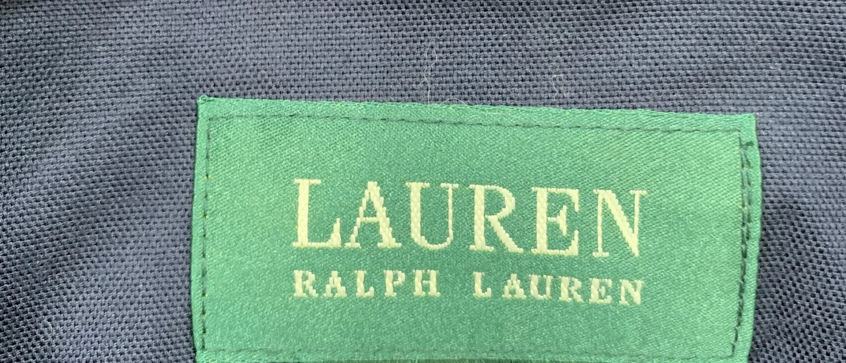 00's Short Navy Jacket with Gold Buttons by Ralph Lauren