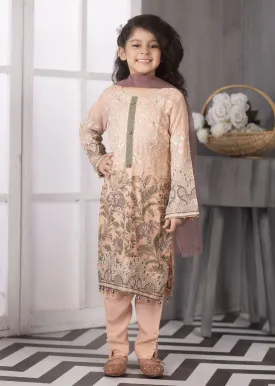 01 - Pink Jasmin - Simran Kids Designer Suit Readymade Collection Vol 4