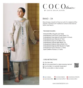 02A -BANO -  COCO LAWN UNSTITCHED 24