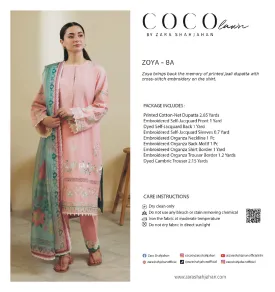 08A -ZOYA -  COCO LAWN UNSTITCHED 24