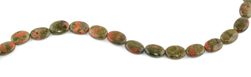 11x15MM Unakite Oval Gemstone Beads