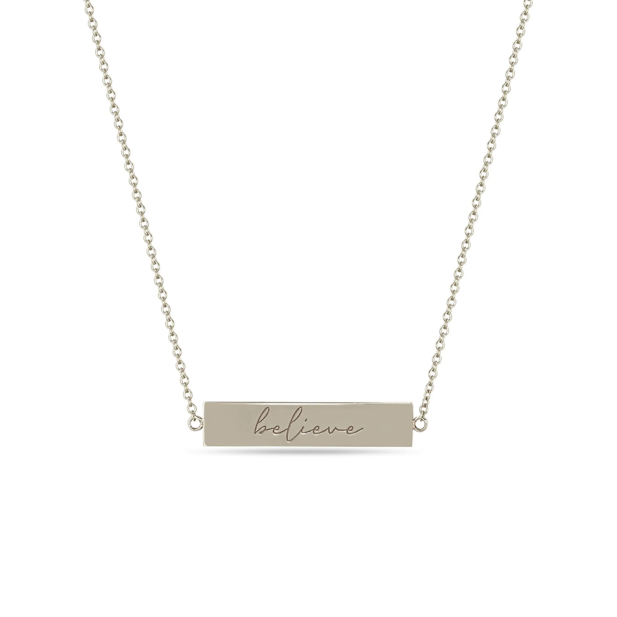 14k Double-Sided Nameplate Necklace