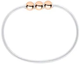 14K Rose Gold And Silver Cape Cod Bracelet