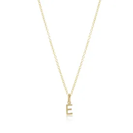 16" Necklace Gold - Respect Gold Charm