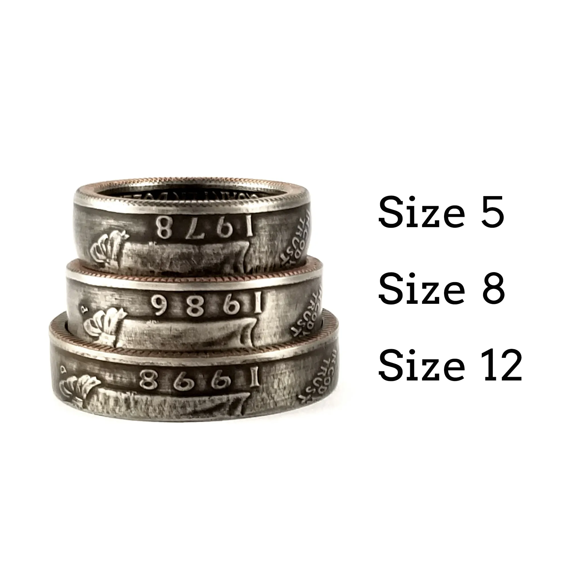 1969 Washington Quarter Coin Ring