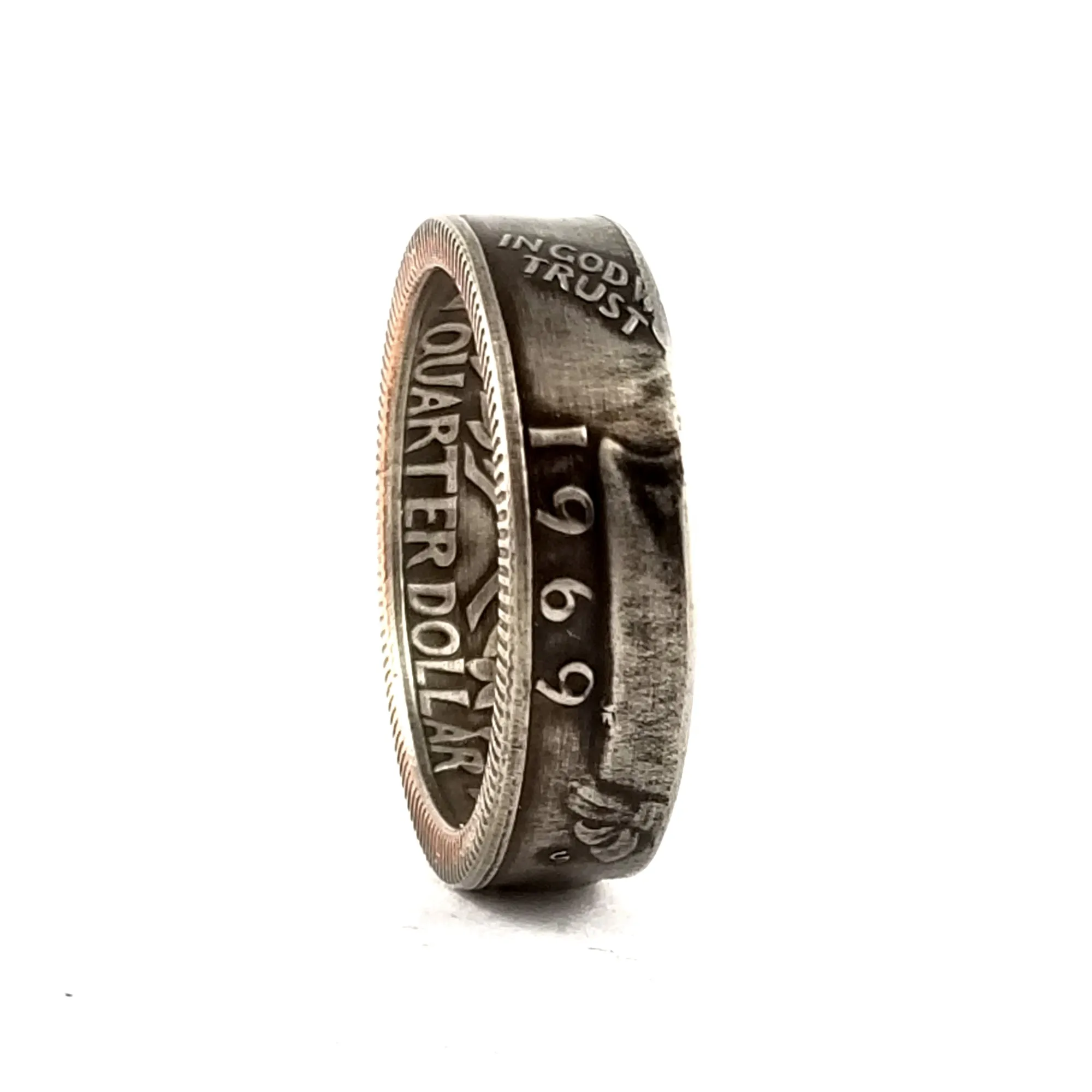 1969 Washington Quarter Coin Ring