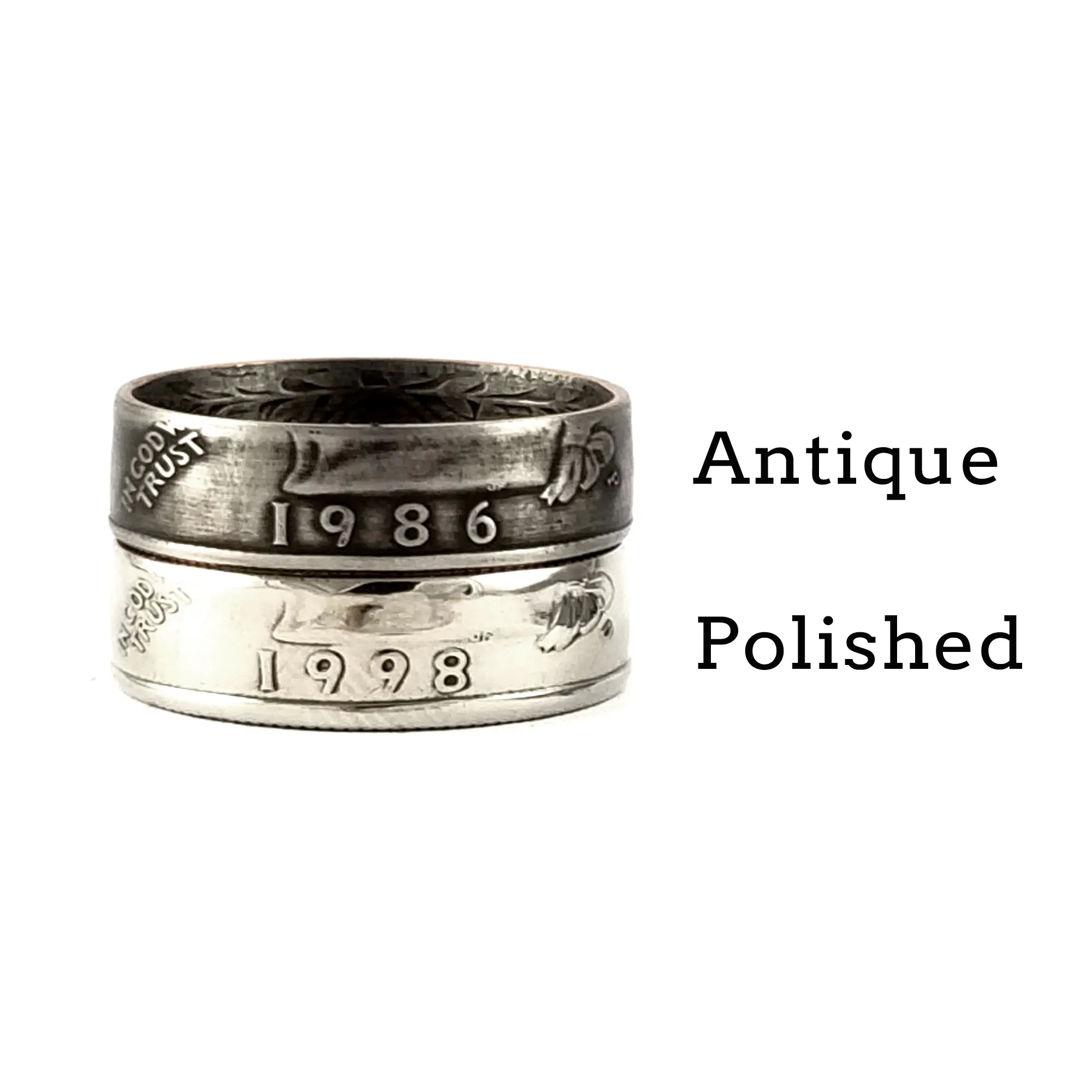 1969 Washington Quarter Coin Ring