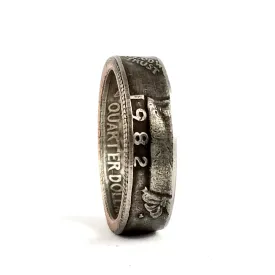 1982 Washington Quarter Coin Ring