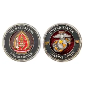 1st Battalion 2nd Marines Challenge Coin