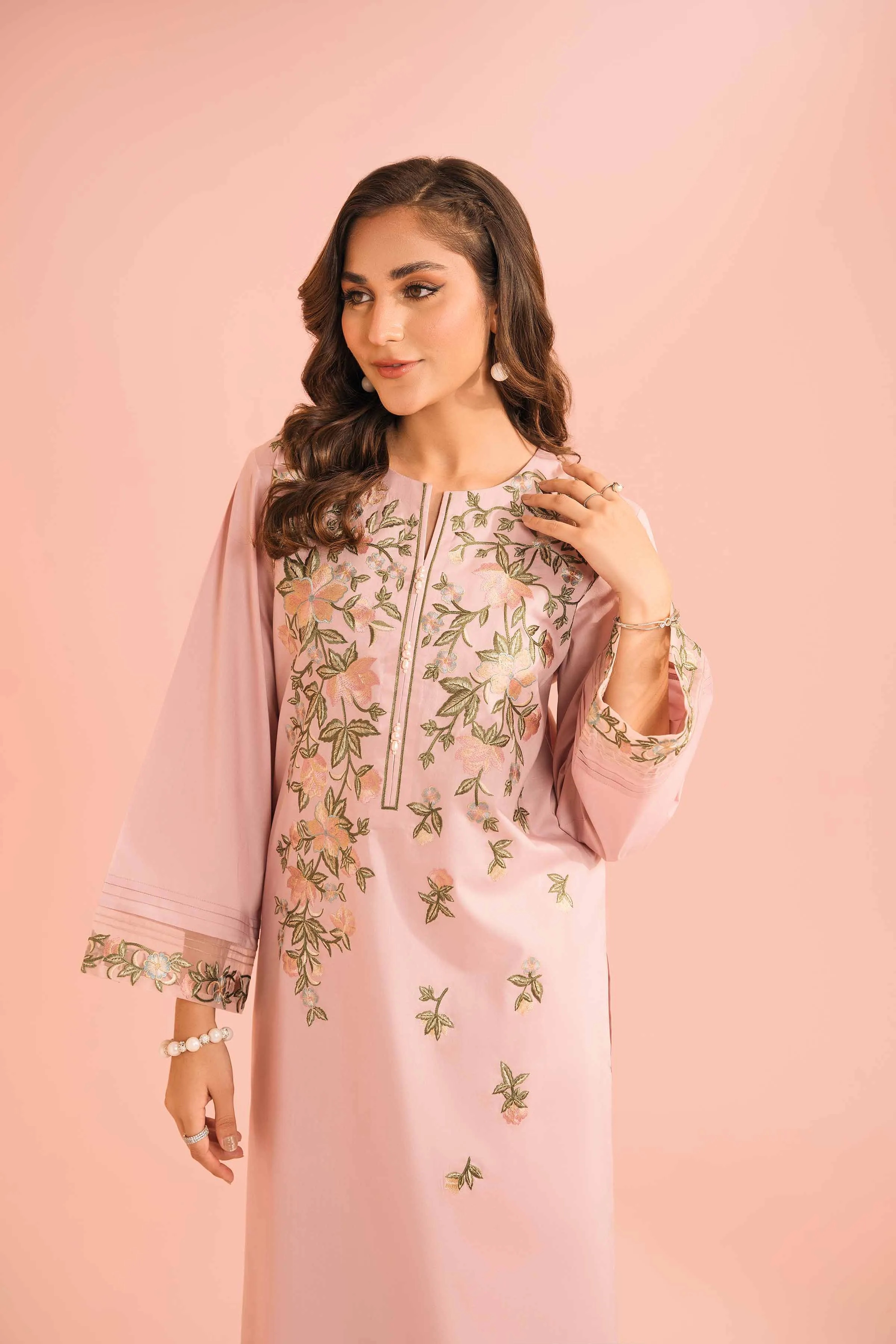 2 Piece - Dyed Embroidered Suit - 42301587