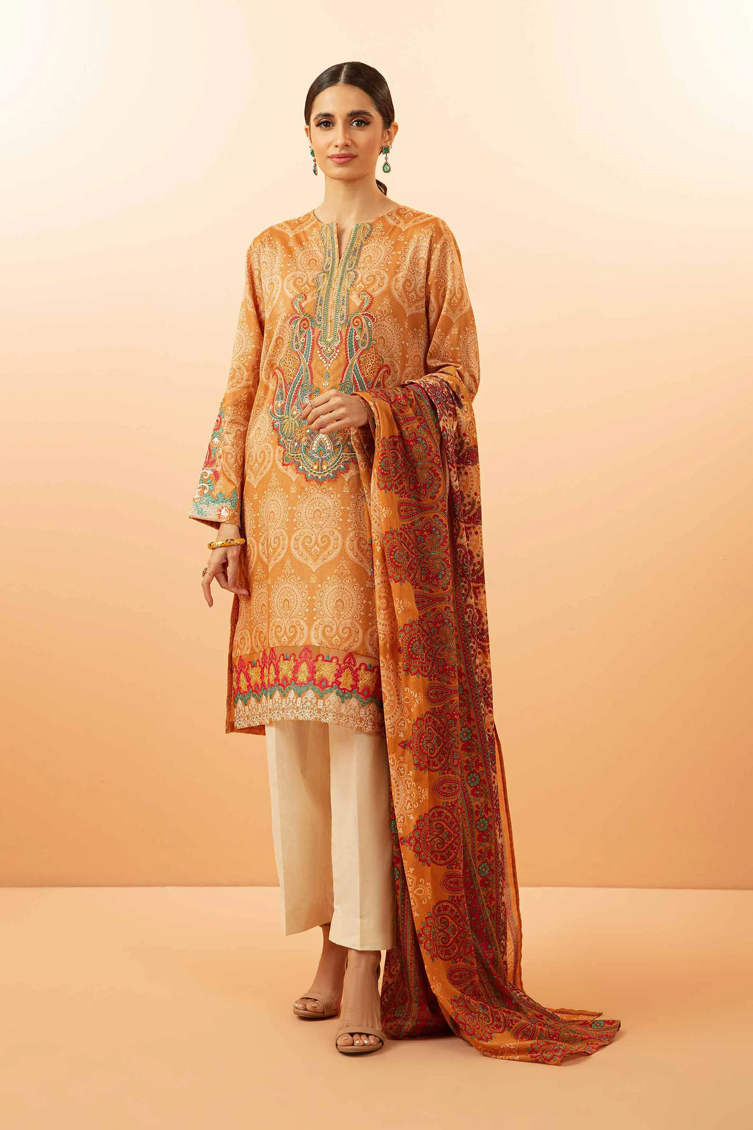 2 Piece - Embroidered Suit - PDS23-07