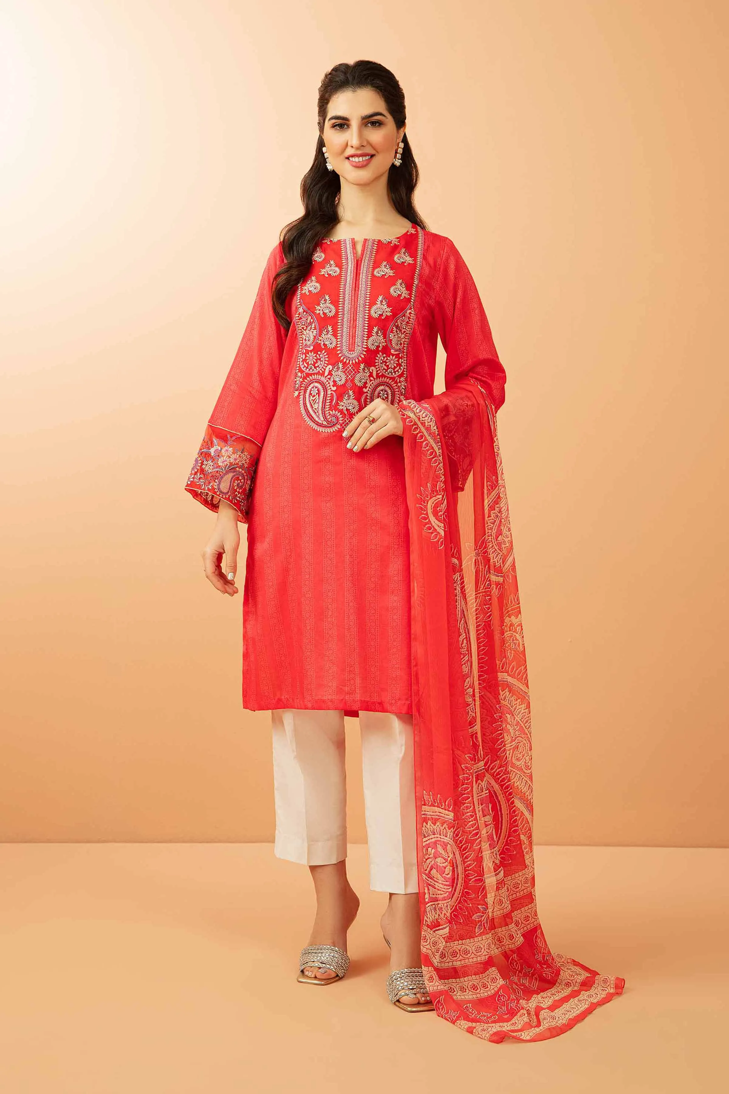 2 Piece - Embroidered Suit - PDS23-12