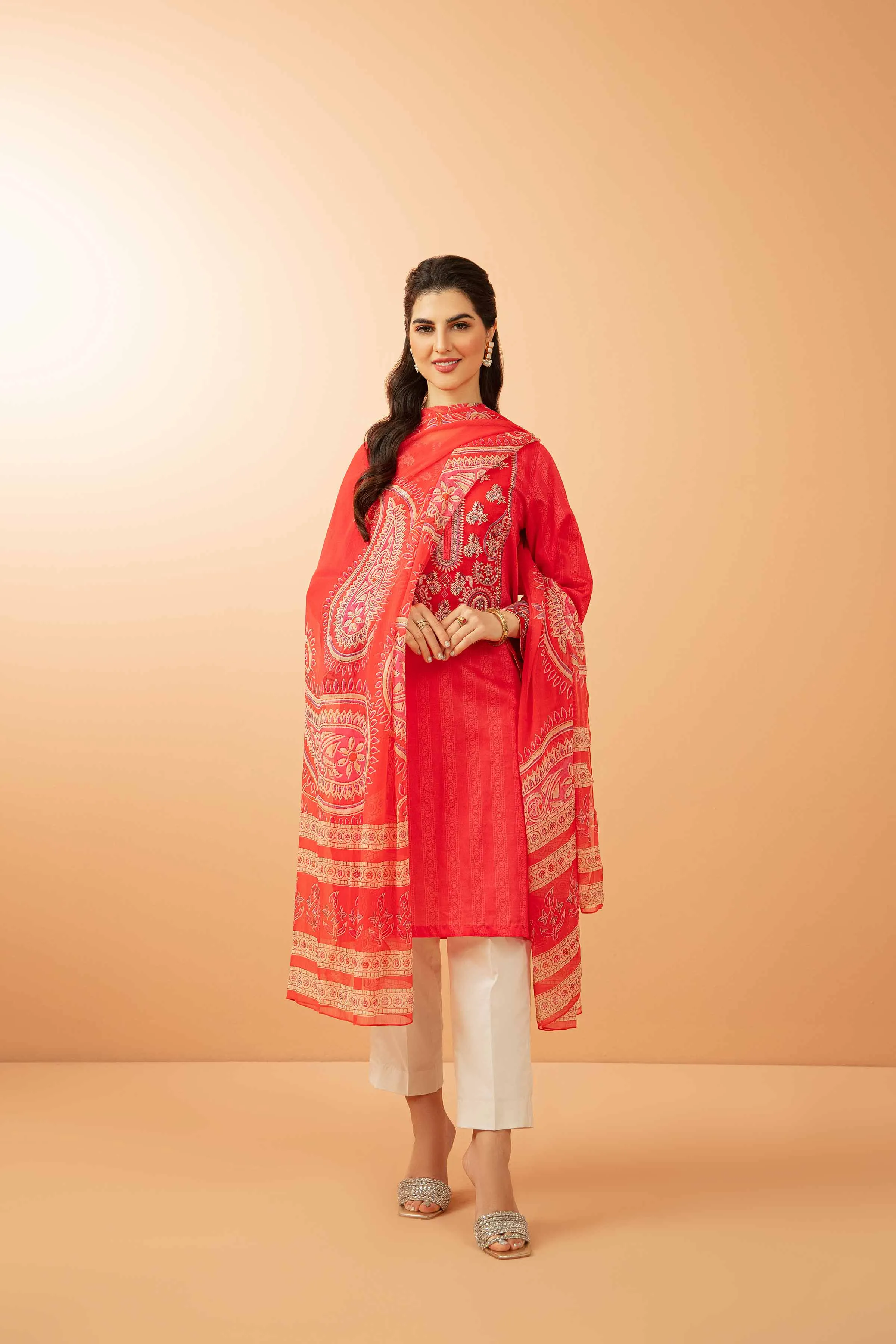 2 Piece - Embroidered Suit - PDS23-12