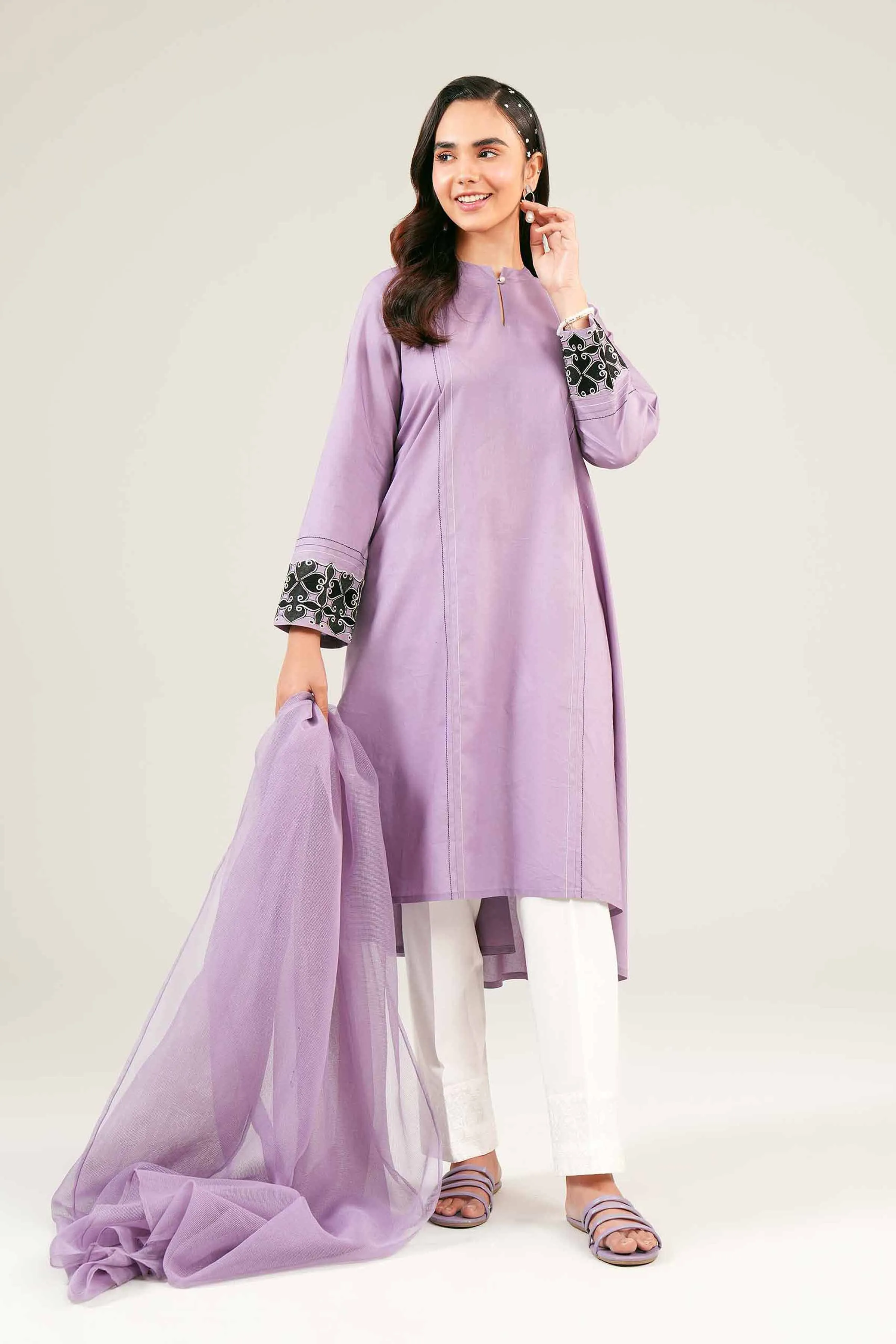 2 Piece - Embroidered Suit - PE24-79