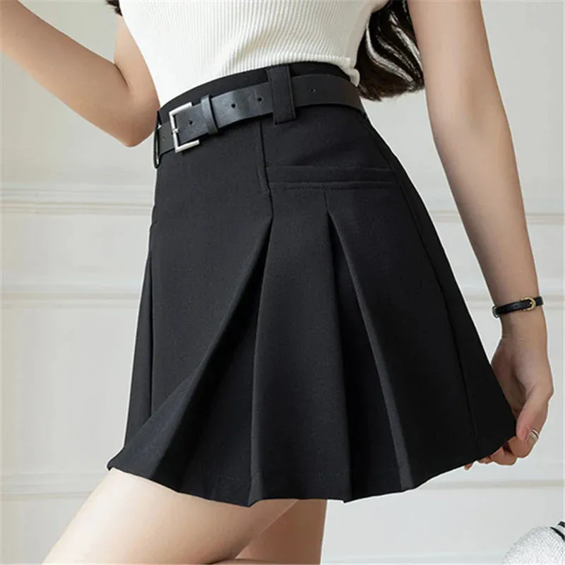 2024 New Summer High Waist Solid Above Knee Length Casual Mini Suit Shorts