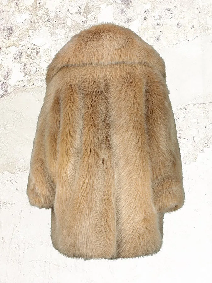 ALEXANDRE VAUTHIER Faux-fur oversized coat