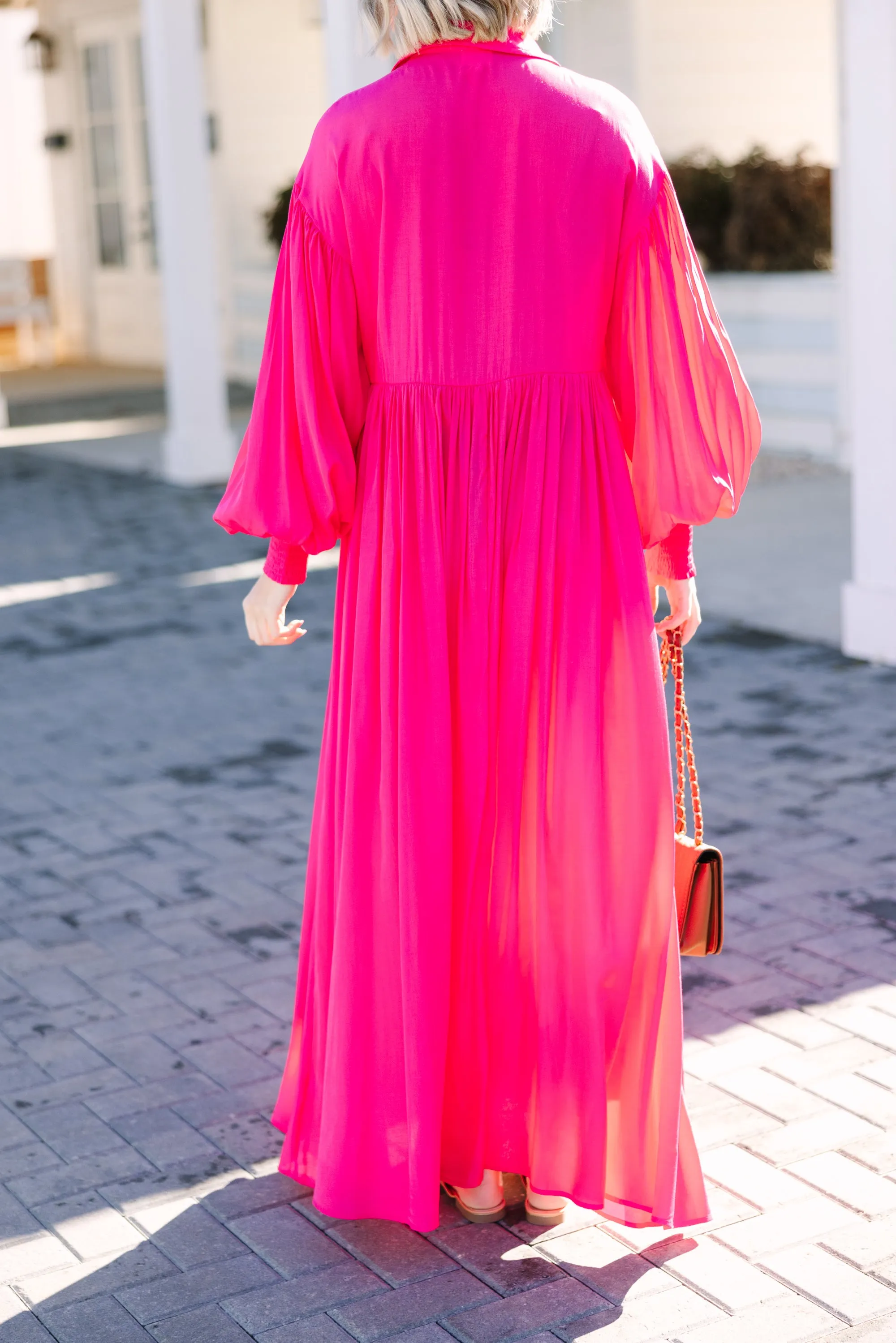 All For You Pink Maxi Dress