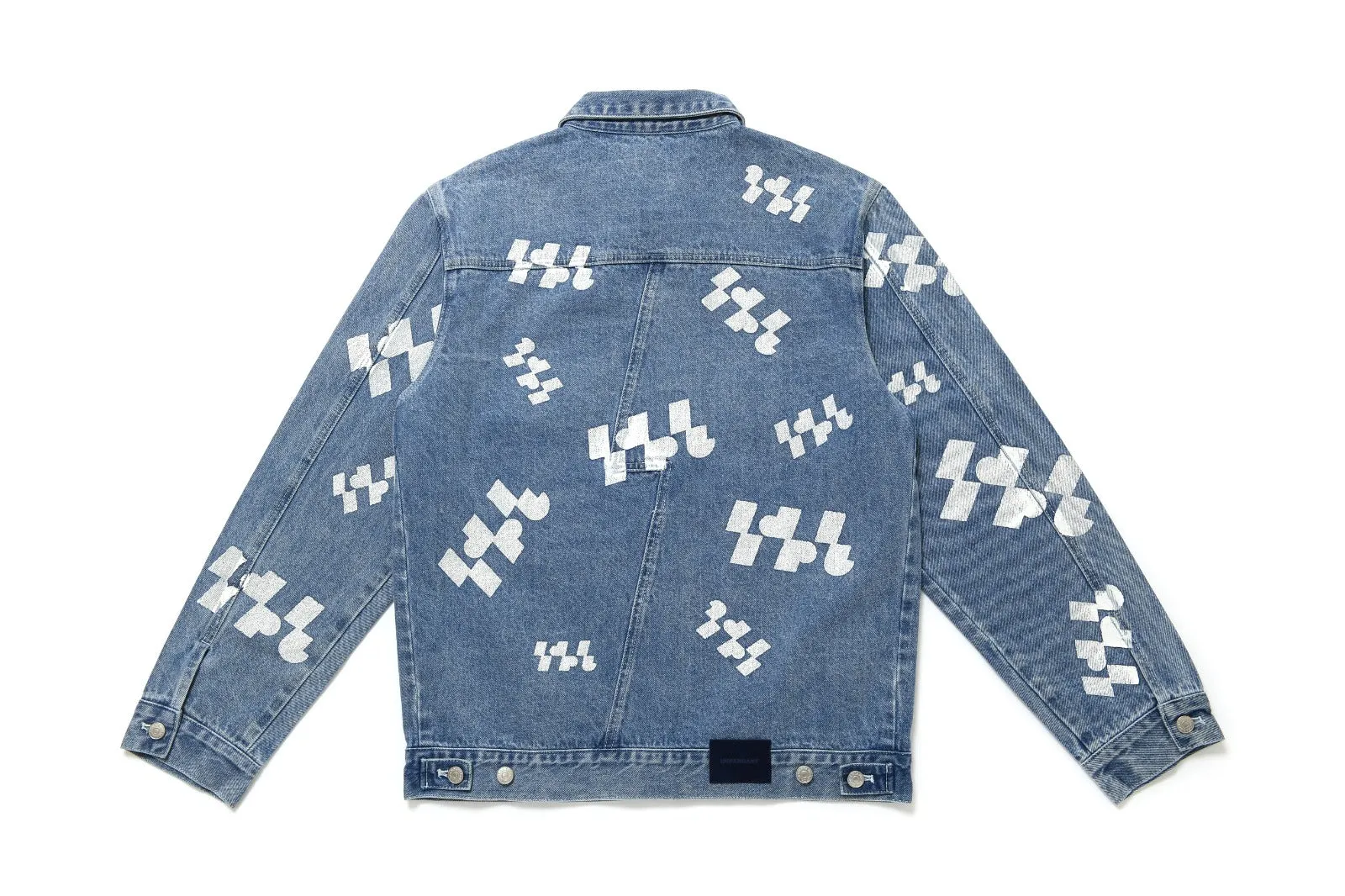 All Over Logo Graphic Denim Jacket