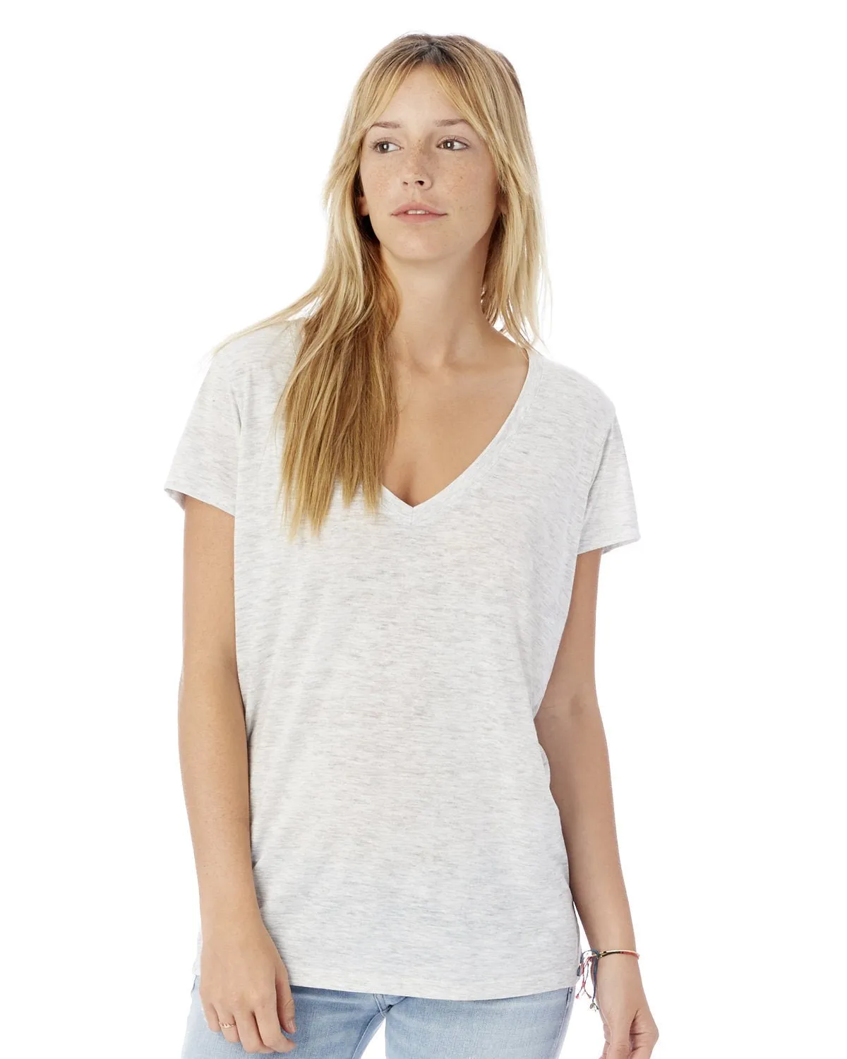 Alternative 2894B2 Ladies' Slinky-Jersey V-Neck T-Shirt