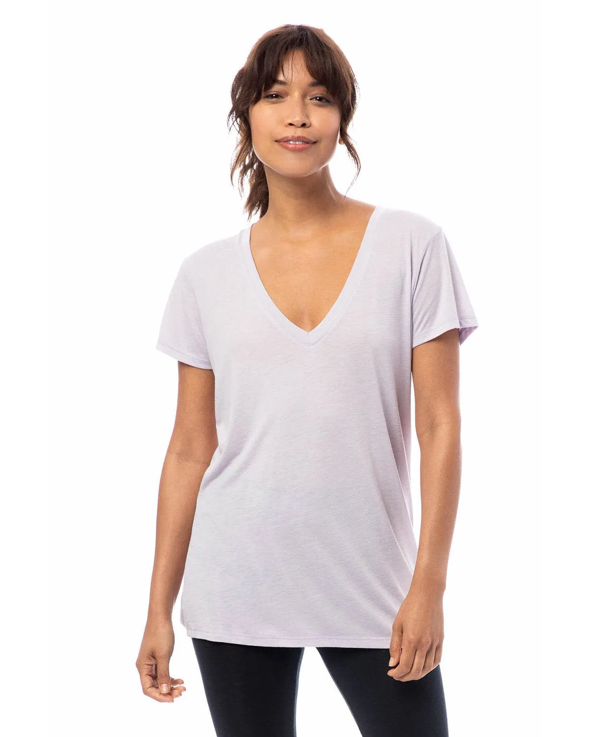 Alternative 2894B2 Ladies' Slinky-Jersey V-Neck T-Shirt