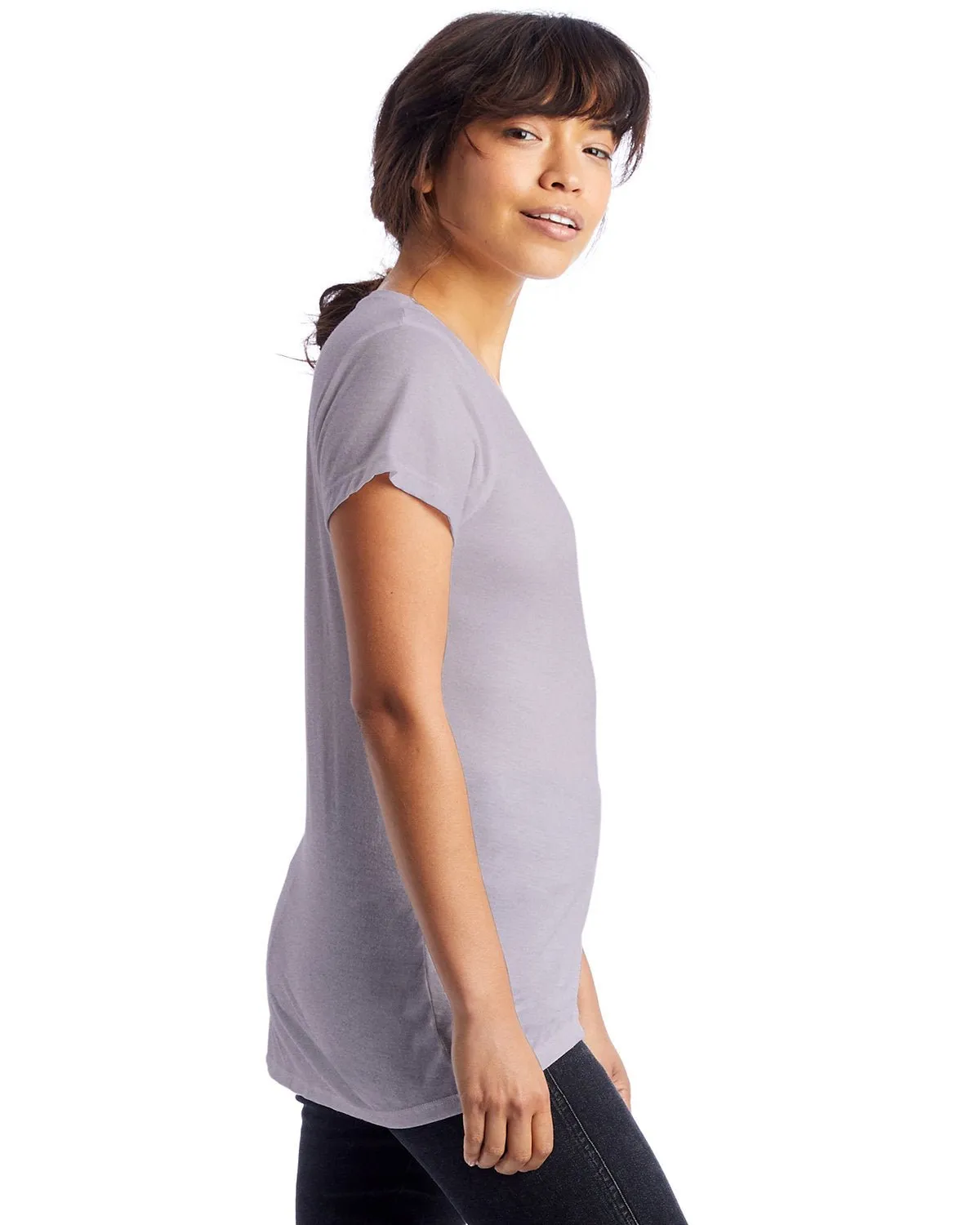 Alternative 2894B2 Ladies' Slinky-Jersey V-Neck T-Shirt