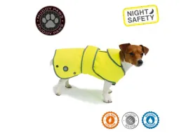 Ancol - Stormguard Dog Coat - Yellow (Hi-Vis) - S/M