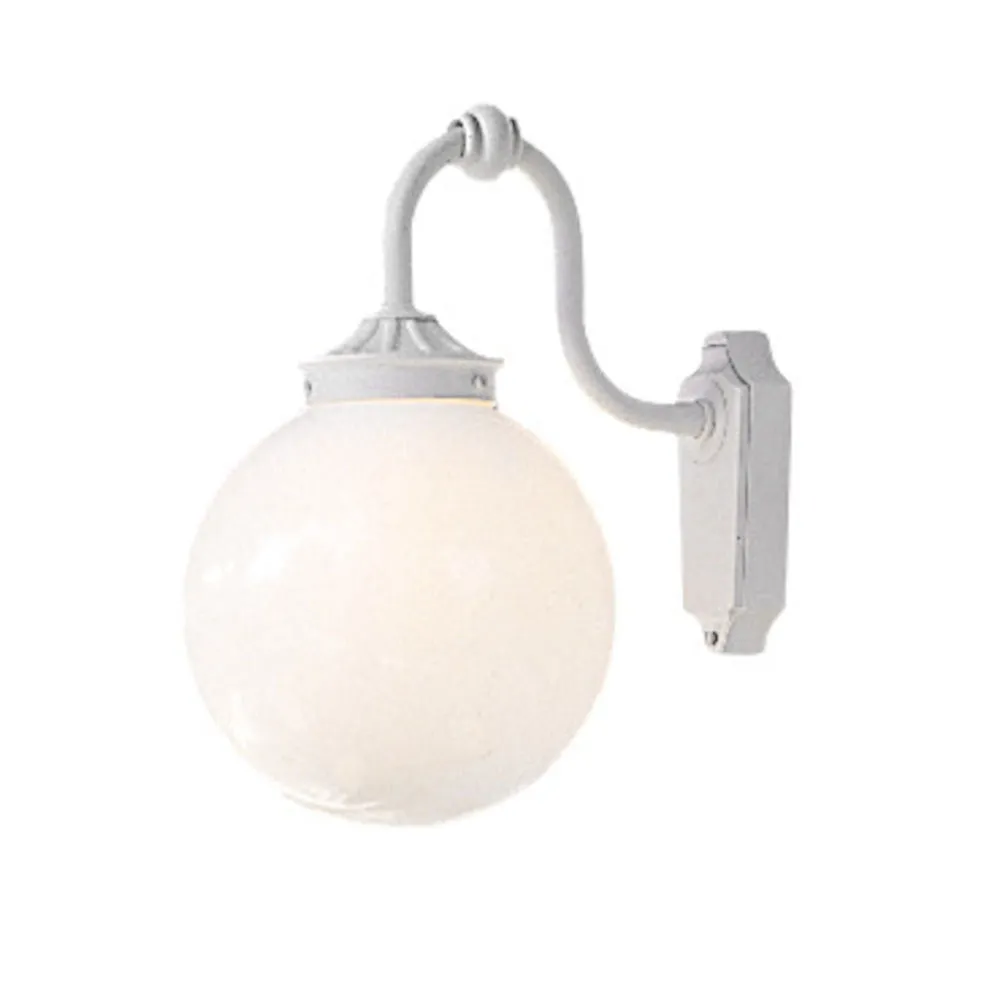 Arcturus Down Wall Light IP23 - Matt White