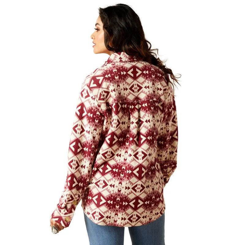 Ariat Women's Fillmore Southwestern Print Long Sleeve Button Down Shirt Jacket 10046274