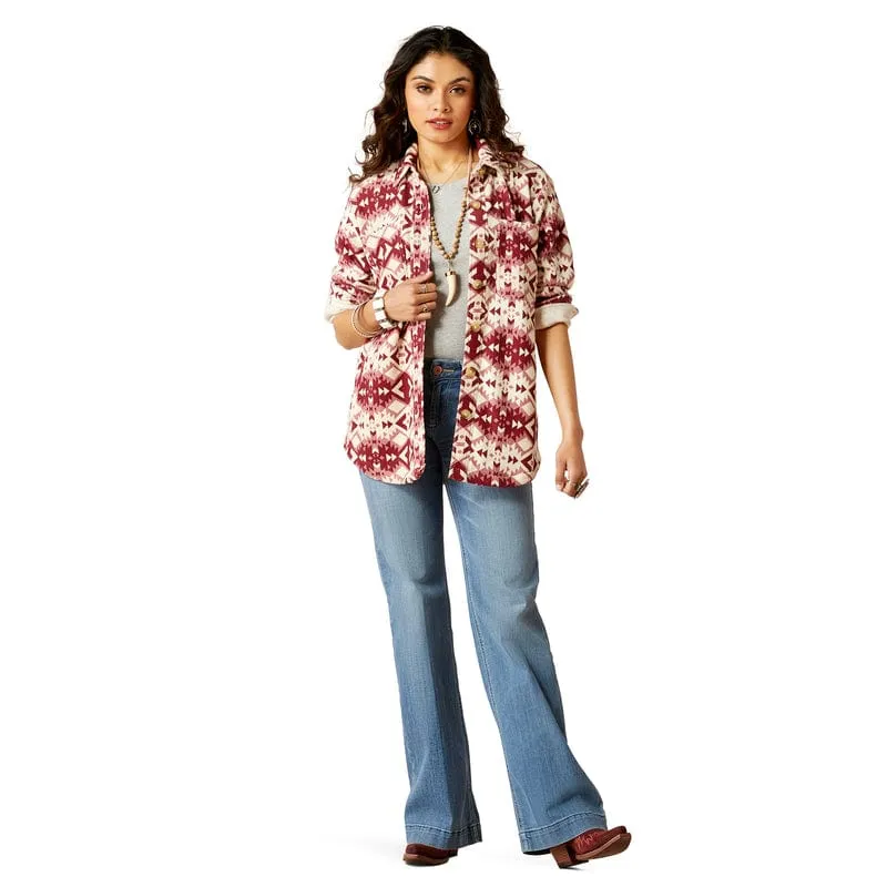 Ariat Women's Fillmore Southwestern Print Long Sleeve Button Down Shirt Jacket 10046274