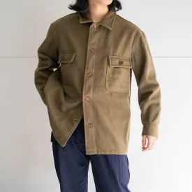 around 1980s Italian military? khaki color wool shirt jacket