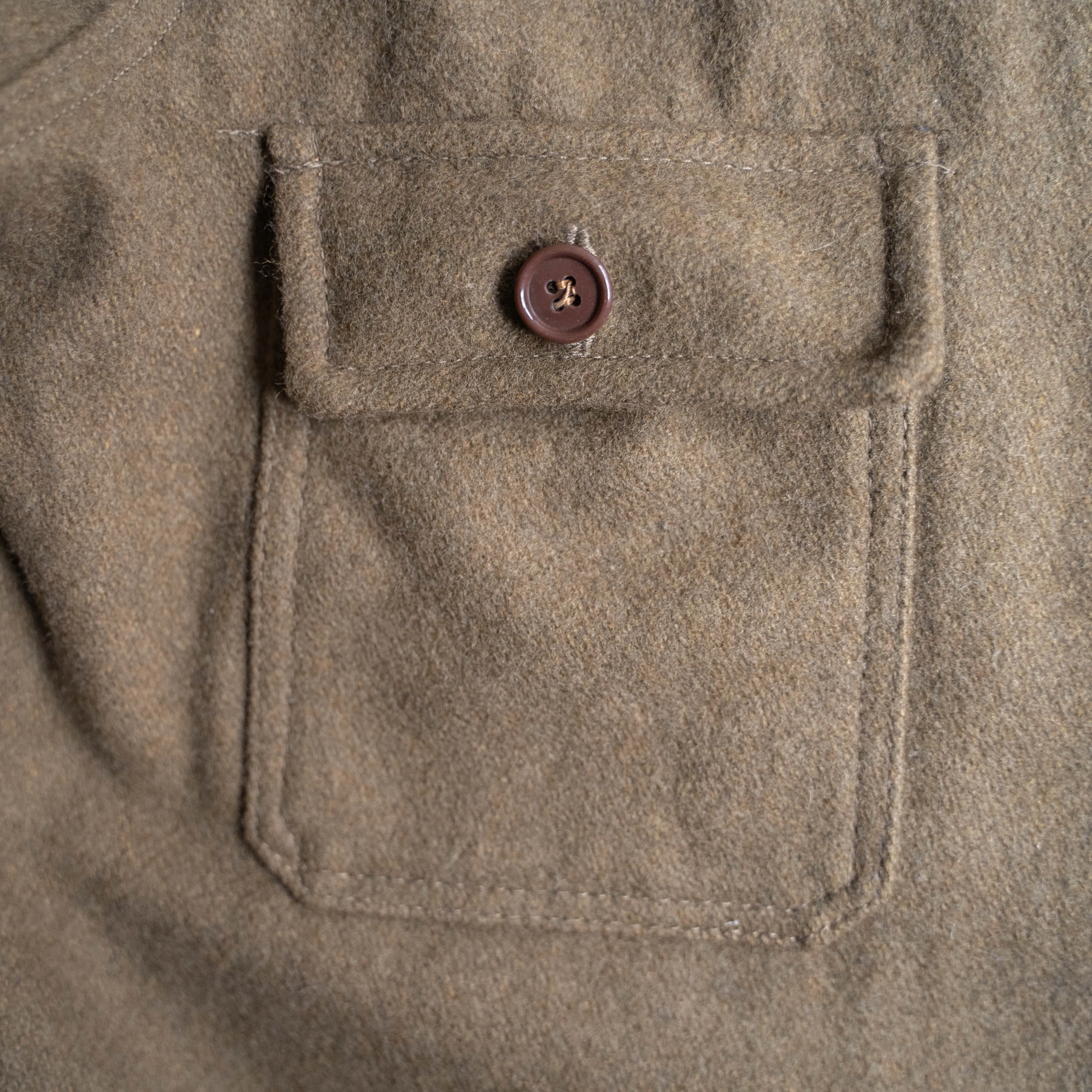 around 1980s Italian military? khaki color wool shirt jacket