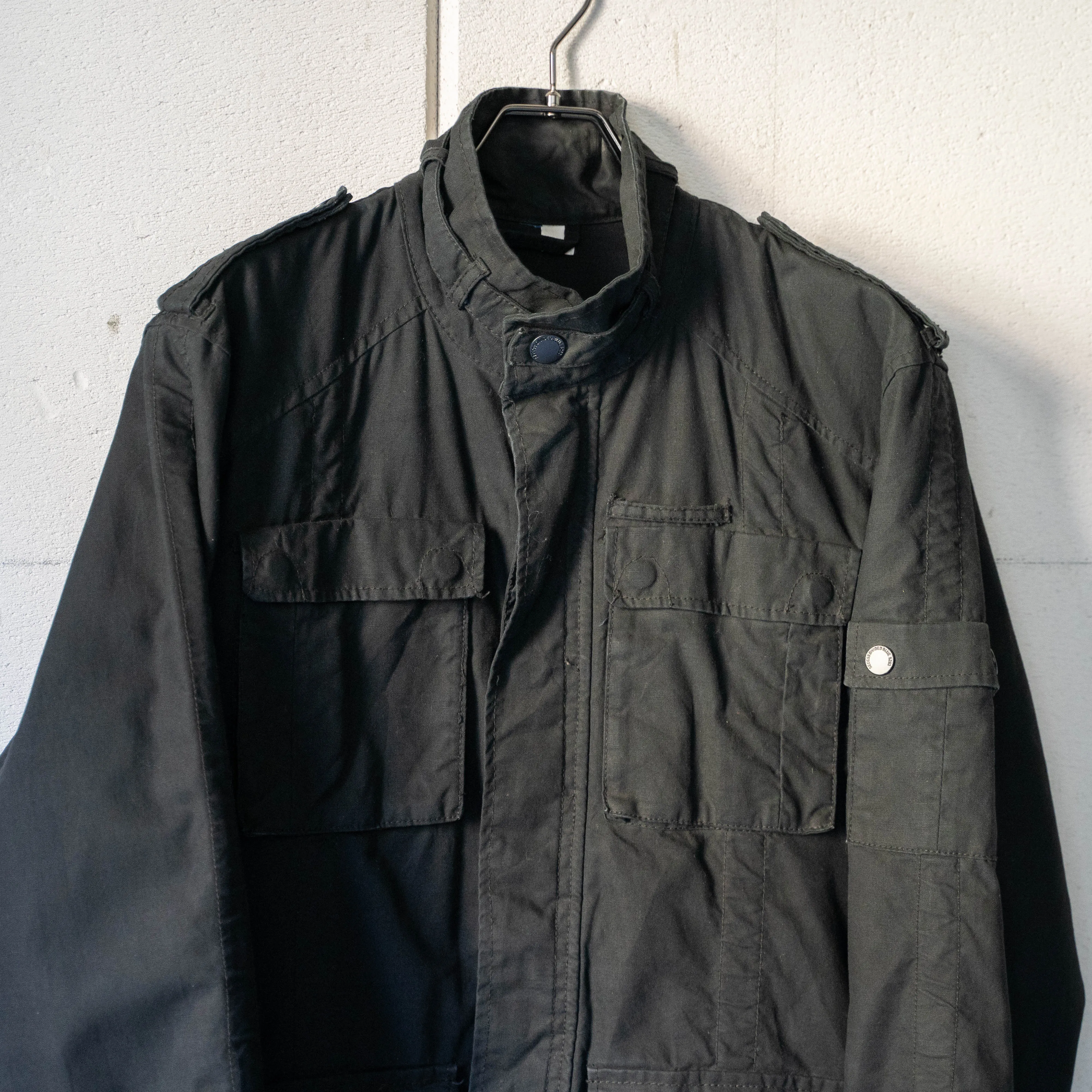 around 2000s black color military style jacket