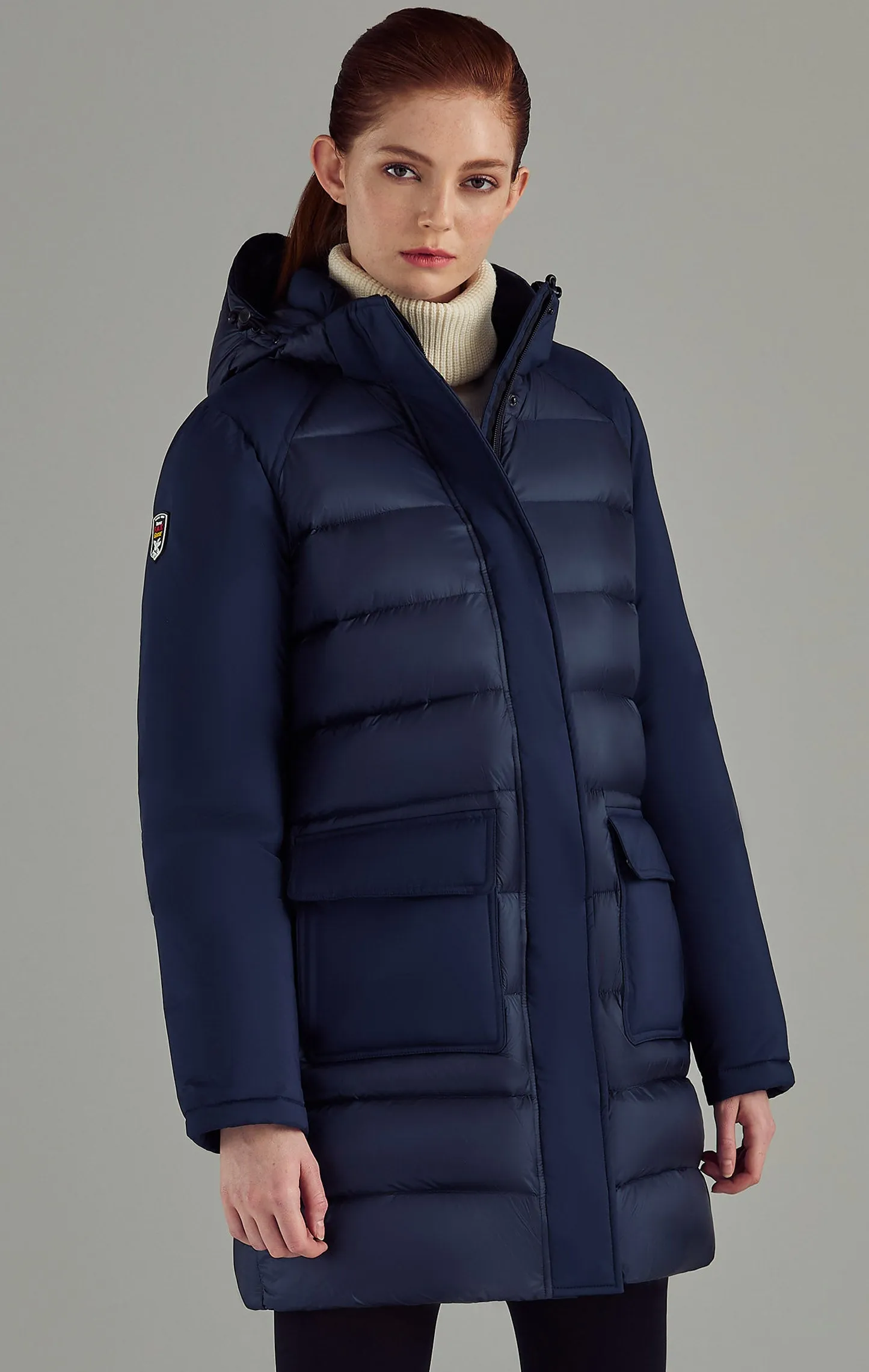 Askya Women's Two-Tone Puffer Down Parka