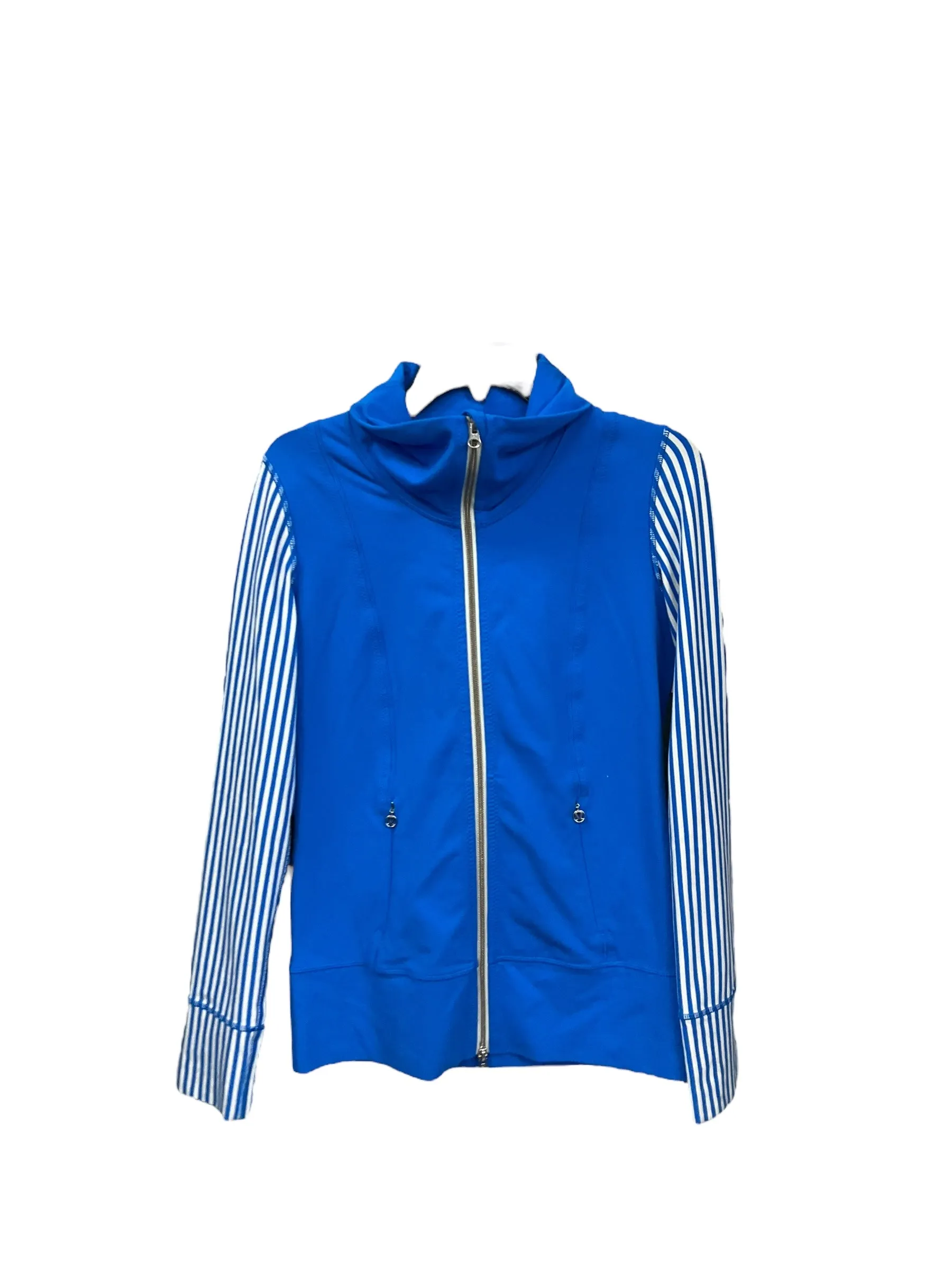 Athletic Jacket By Lululemon In Blue, Size: S