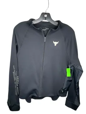 Athletic Jacket By Under Armour In Black, Size: L