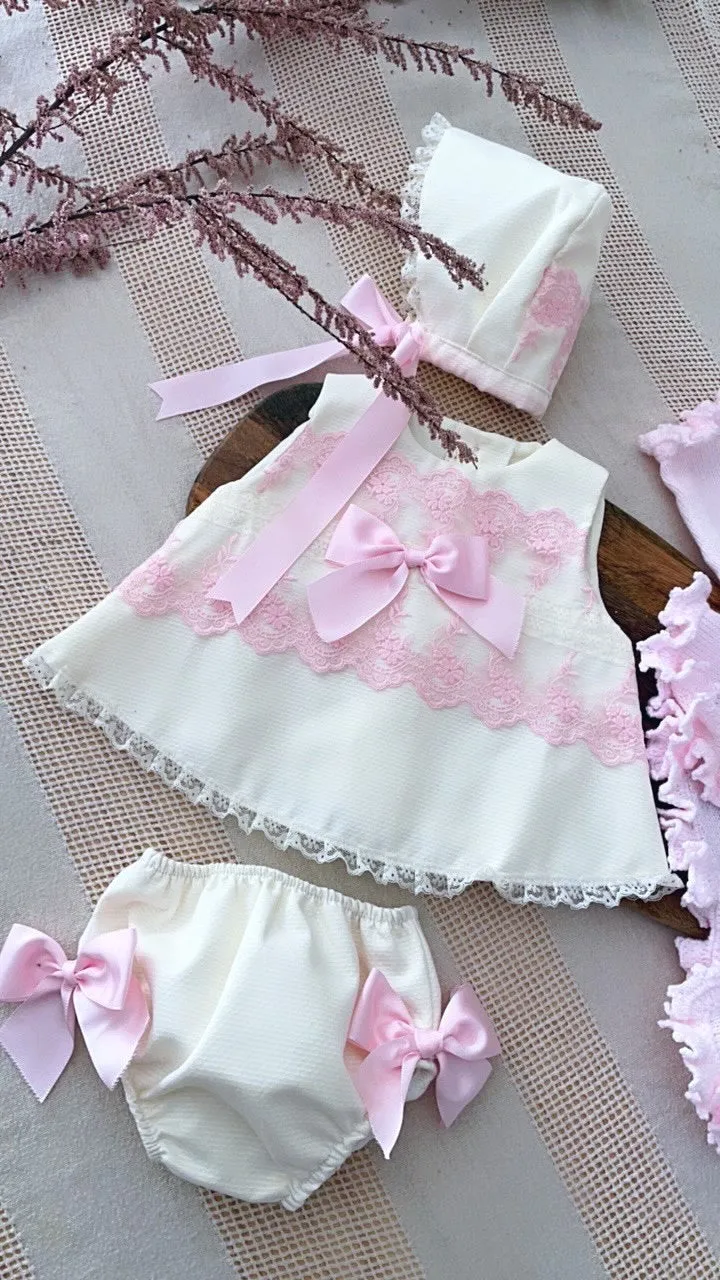 Baby Girl Pink Dress & Jacket