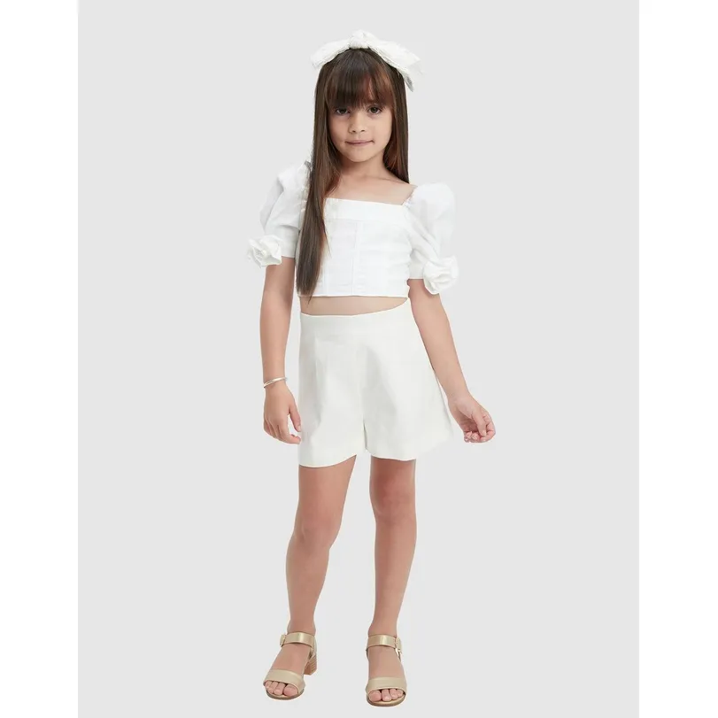 Bardot Junior - Averill Linen Short - Orchid White