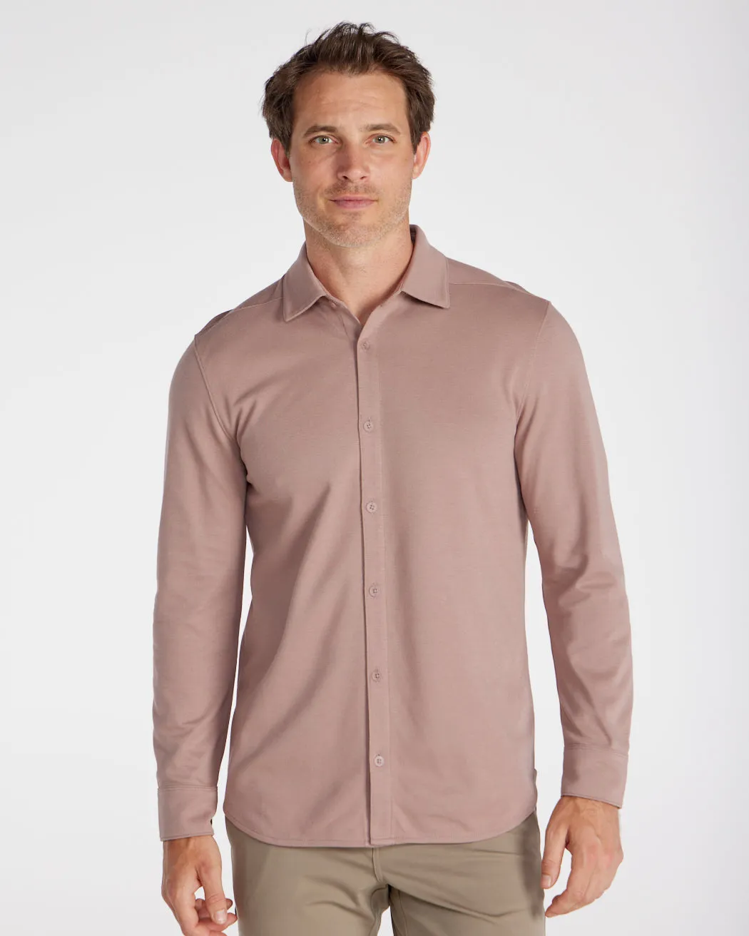 Bayside Oxford Long Sleeve Button Down