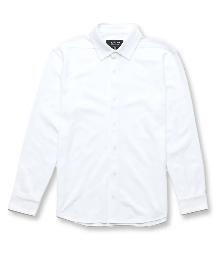 Bayside Oxford Long Sleeve Button Down