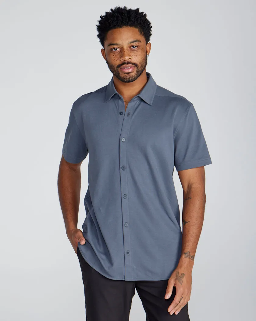 Bayside Oxford Short Sleeve Button Down