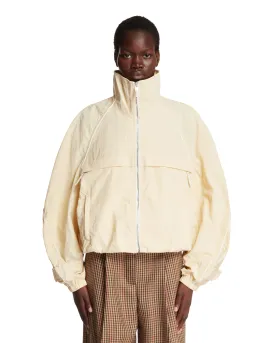 Beige High Neck Jacket