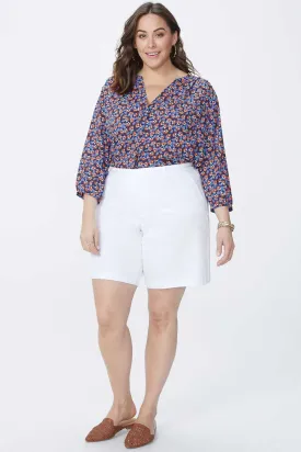 Bermuda Shorts In Plus Size - Optic White