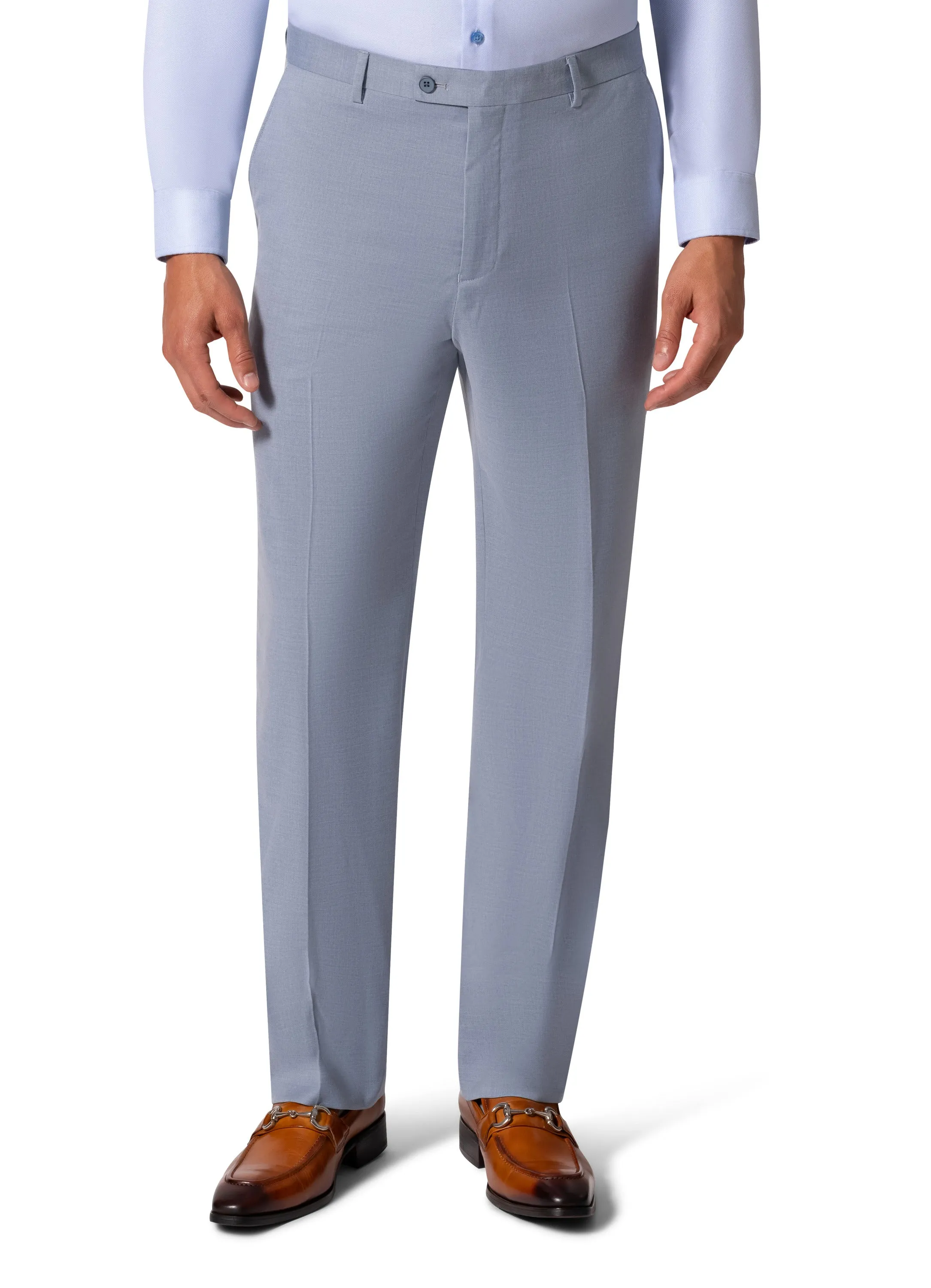 Berragamo MARCO UNI 3PC Notch Slim Suit - Light Blue