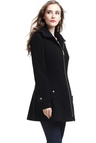 BGSD Women Lina Wool Hooded Parka Coat