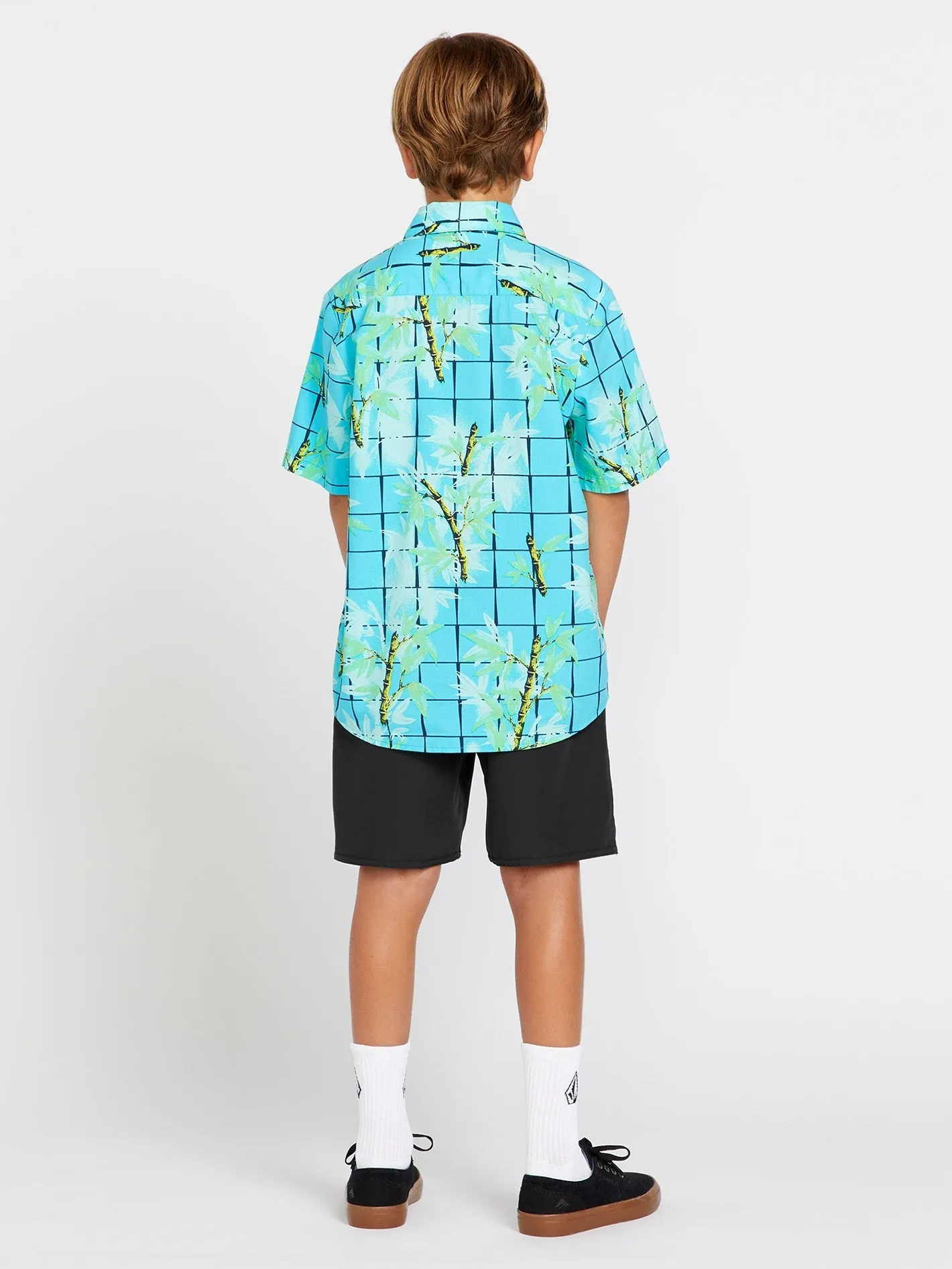 Big Boys Bamboozeled Floral Short Sleeve Shirt - Clearwater