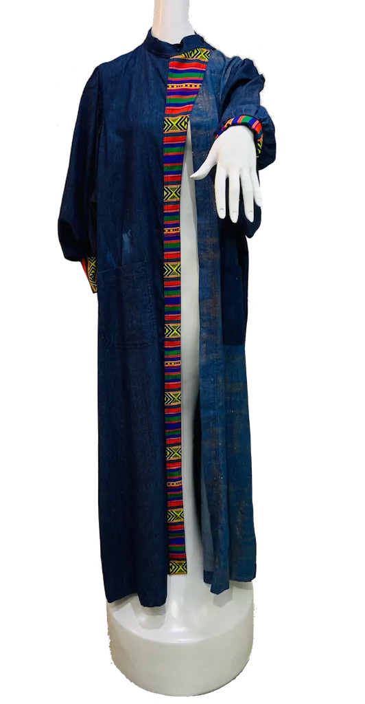 Birabiro Denim Abaya