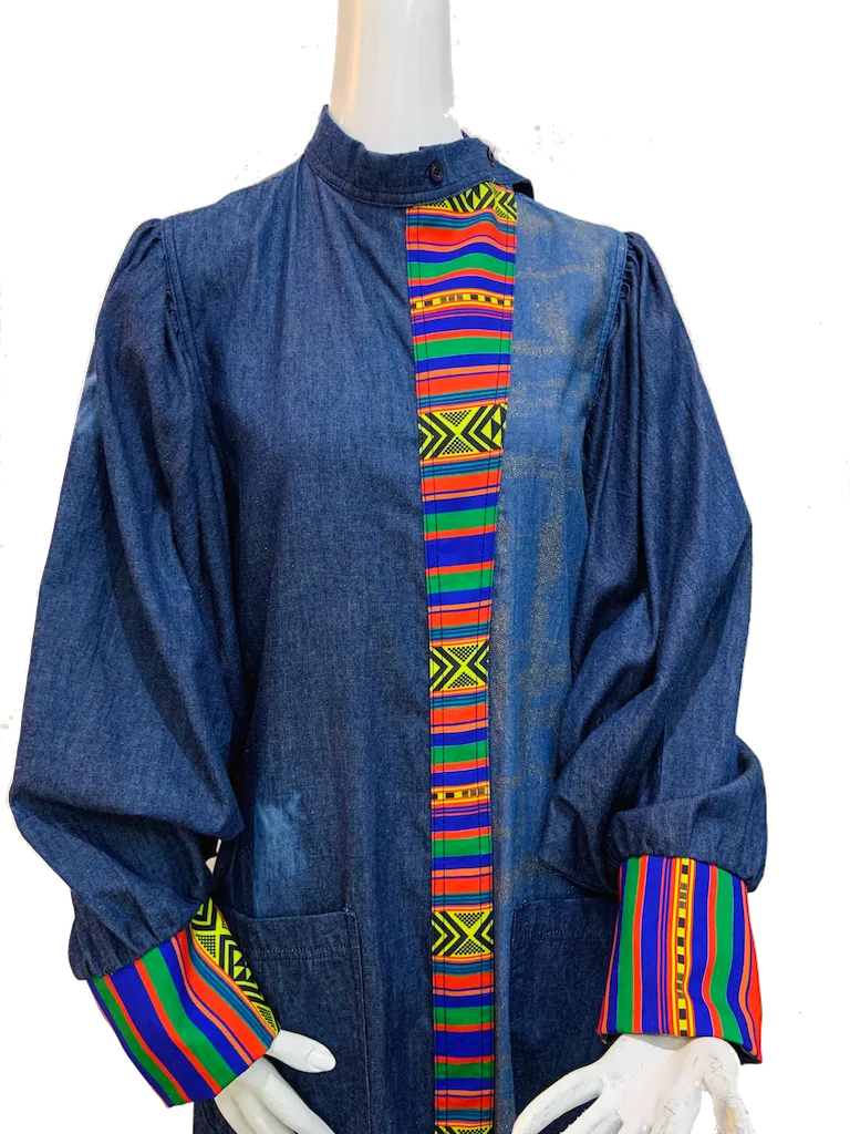 Birabiro Denim Abaya