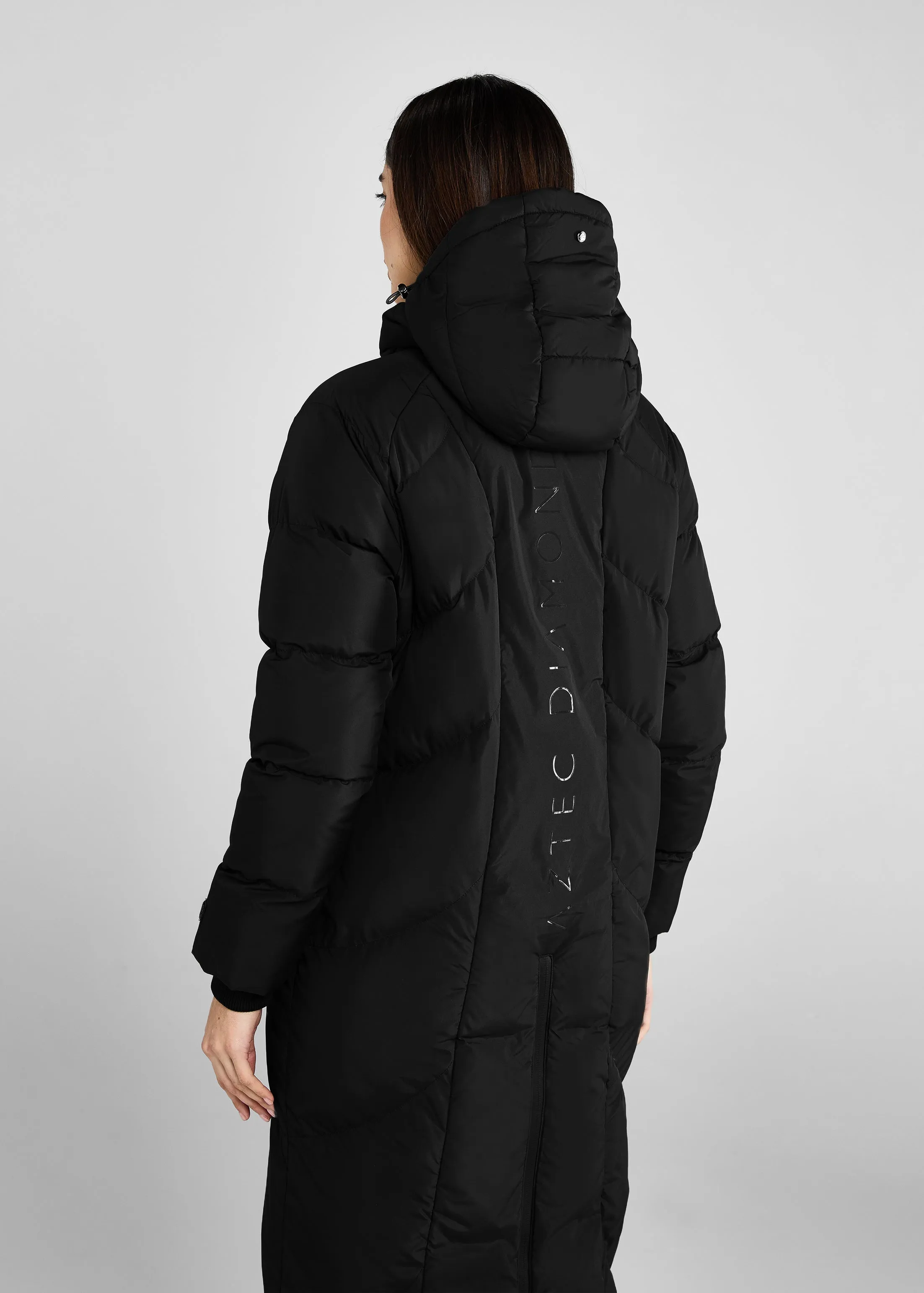 Black Long Riding Puffer